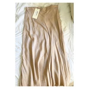 Satin Midi Skirt
